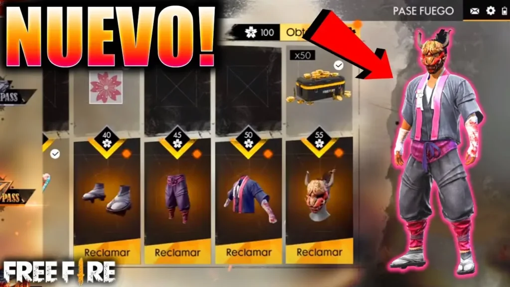 Conseguir el Pase Sakura en Free Fire